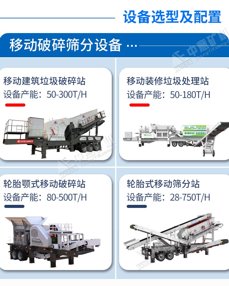 移動破碎設備型號